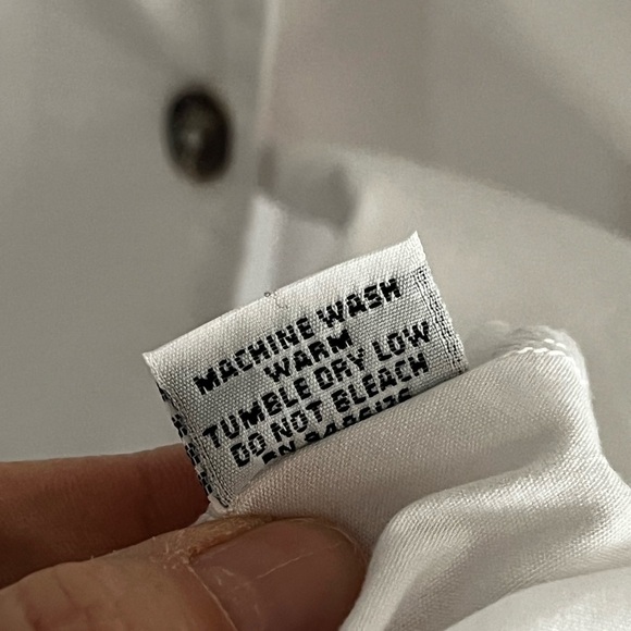 Bryn Walker Oversized Lagenlook Button Down Tunic Top Cotton Blend - Picture 9 of 10